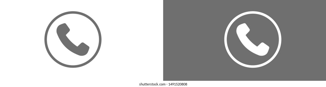 Cell phone vector icon. Telephone call icon. Ringing phone icon. Modern icon cell phone. Cell phone icons for web design