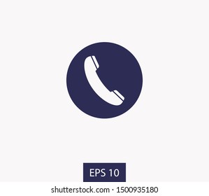 Cell phone vector icon. Telephone call icon. Ringing phone icon. Modern icon cell phone. Cell phone icons for web design
