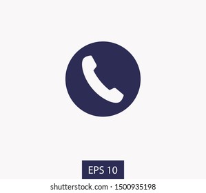 Cell phone vector icon. Telephone call icon. Ringing phone icon. Modern icon cell phone. Cell phone icons for web design