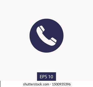Cell phone vector icon. Telephone call icon. Ringing phone icon. Modern icon cell phone. Cell phone icons for web design