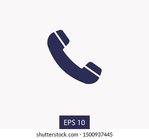 Cell phone vector icon. Telephone call icon. Ringing phone icon. Modern icon cell phone. Cell phone icons for web design