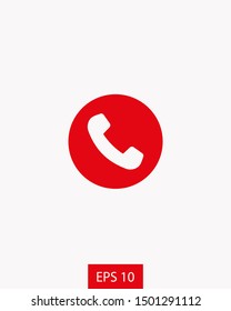 Cell phone vector icon. Telephone call icon. Ringing phone icon. Modern icon cell phone. Cell phone icons for web design
