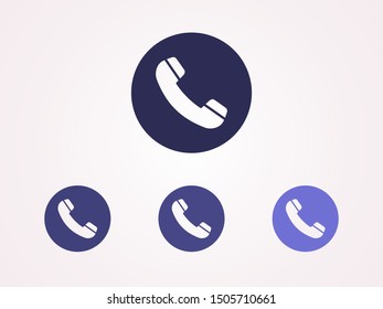 Cell phone vector icon. Telephone call icon. Ringing phone icon. Modern icon cell phone. Cell phone icons for web design