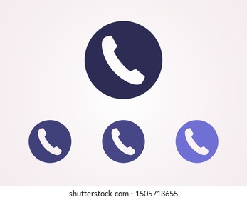 Cell phone vector icon. Telephone call icon. Ringing phone icon. Modern icon cell phone. Cell phone icons for web design