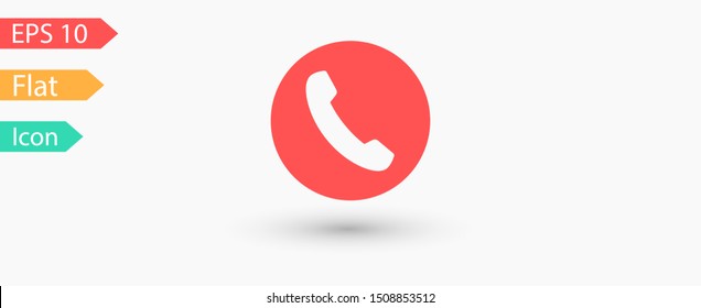 Cell phone vector icon. Telephone call icon. Ringing phone icon. Modern icon cell phone. Cell phone icons for web design
