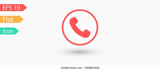 Cell phone vector icon. Telephone call icon. Ringing phone icon. Modern icon cell phone. Cell phone icons for web design