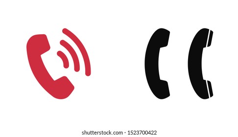Cell phone vector icon. Telephone call icon. Ringing phone icon. Modern icon cell phone. Cell phone icons for web design