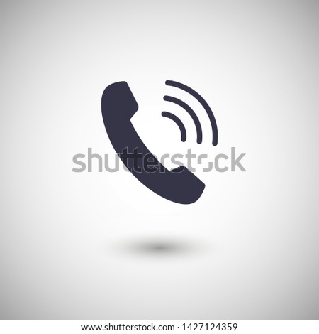 Cell phone vector icon. Telephone call icon. Ringing phone icon. Modern icon cell phone. Cell phone icons for web design