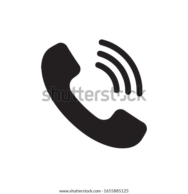 Cell Phone Vector Icon Telephone Call Stock Vector Royalty Free 1655885125