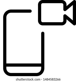 Cell phone with video recording feature button