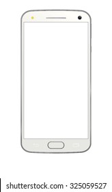 Cell phone with white screen.