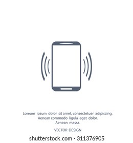 cell phone wifi vector icon