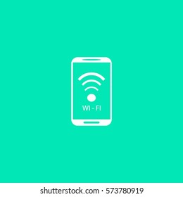 cell phone wifi vector icon