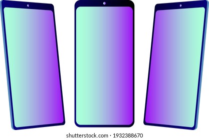 Teléfonos móviles. Teléfonos desde diferentes ángulos 