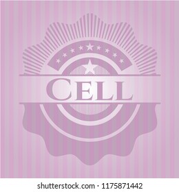 Cell pink emblem
