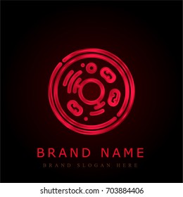 Cell red chromium metallic logo