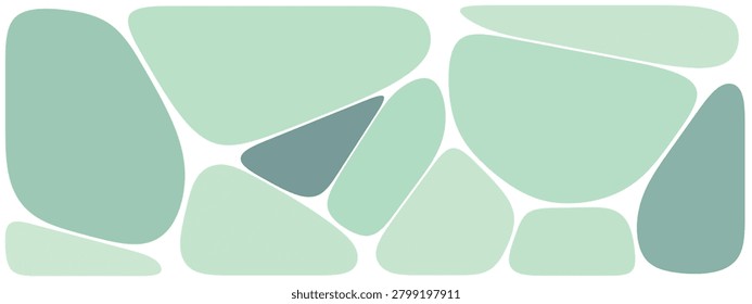 Cell Seamless Block, Cell Geometry Block, Voronoi Seamless Pebble. Soft Mosaic Background, Creative Stone Wall Texture Concept.