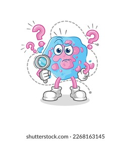 la ilustración de búsqueda de celdas. vector de caracteres
