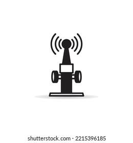 cell site tower icon on white background