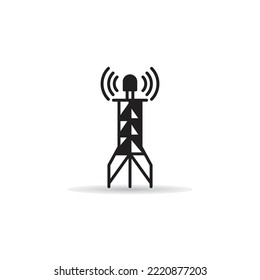 cell site tower icon on white background