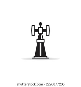 cell site tower icon on white background