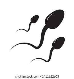 cell sperm icon vector, illustration 
