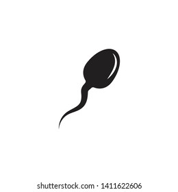 cell sperm icon vector, illustration 