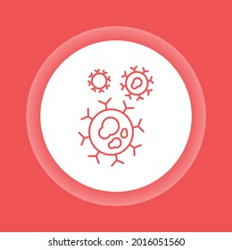 Сancer cell stages color glyph icon. Malignant neoplasm concept. Metastasis growth. Sign for web page, mobile app, button, logo. Vector isolated element. Editable stroke.