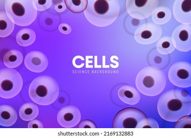 Cell stem background biology skin cancer, collagen human molecular science technology vector bio background