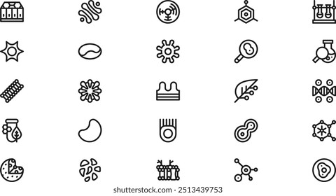Cell structure icons High-Quality Vector Icons Collection with Editable Stroke. Ideal for Professional and Creative Projects.