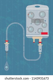 Cell therapies - future of medicine. A drop counter with cells