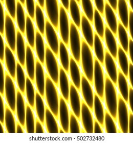 Cell tissue, netting, honeycomb, abstract gold vector fencing background