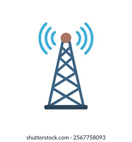 Cell Tower Icon for Network Connectivity