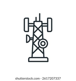 cell tower icons isolated on White Background. Flat style design