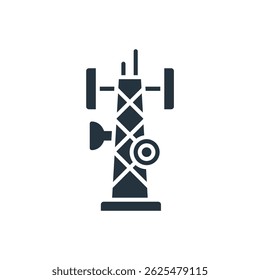 cell tower icons isolated on White Background. Flat style design