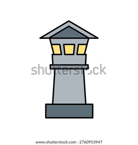 cell tower with signal waves, telecommunications icon