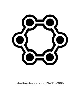 cell union icon. Element of Science for mobile concept and web apps icon. Glyph, flat icon for website design and development, app development