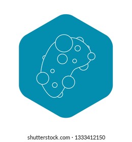 Cell virus icon. Outline illustration of cell virus vector icon for web