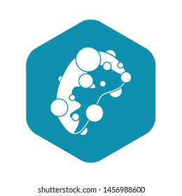 Cell virus icon. Simple illustration of cell virus vector icon for web