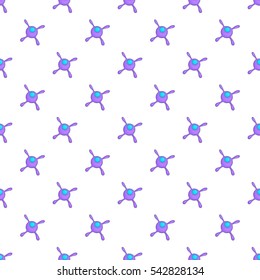 Cell virus pattern. Cartoon illustration of cell virus vector pattern for web