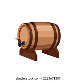 cellar barrel wine cartoon. cellar barrel wine sign. isolated symbol vector illustration