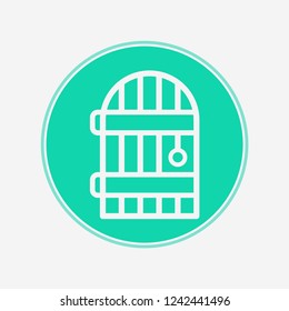 Cellar door vector icon sign symbol