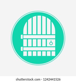 Cellar door vector icon sign symbol