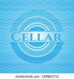 Cellar water concept emblem. Vector Illustration. Detailed.