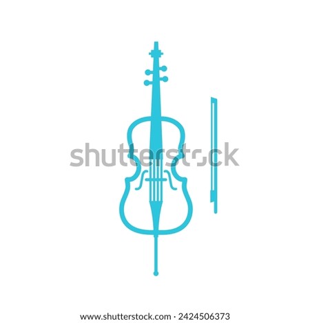 Cello. From blue icon set