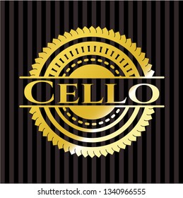 Cello golden emblem