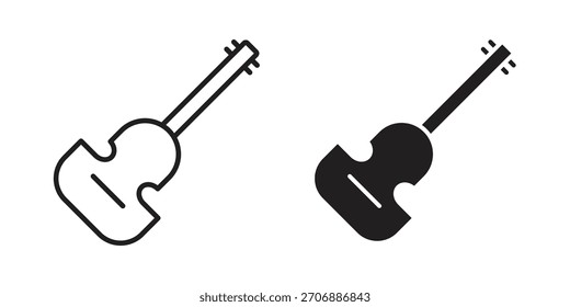 Coleção de ícones de violoncelo. ícones simples modernos para a Web