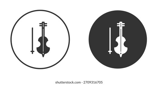 Ícone violoncelo em estilo de glifo para Web Design. Ícones de UI UX