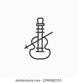 Cello icon isolated on white background