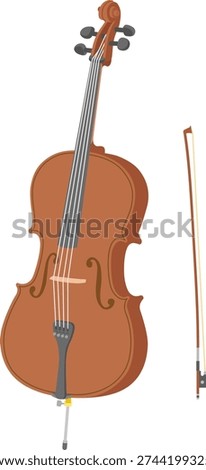The cello icon isolated on white background